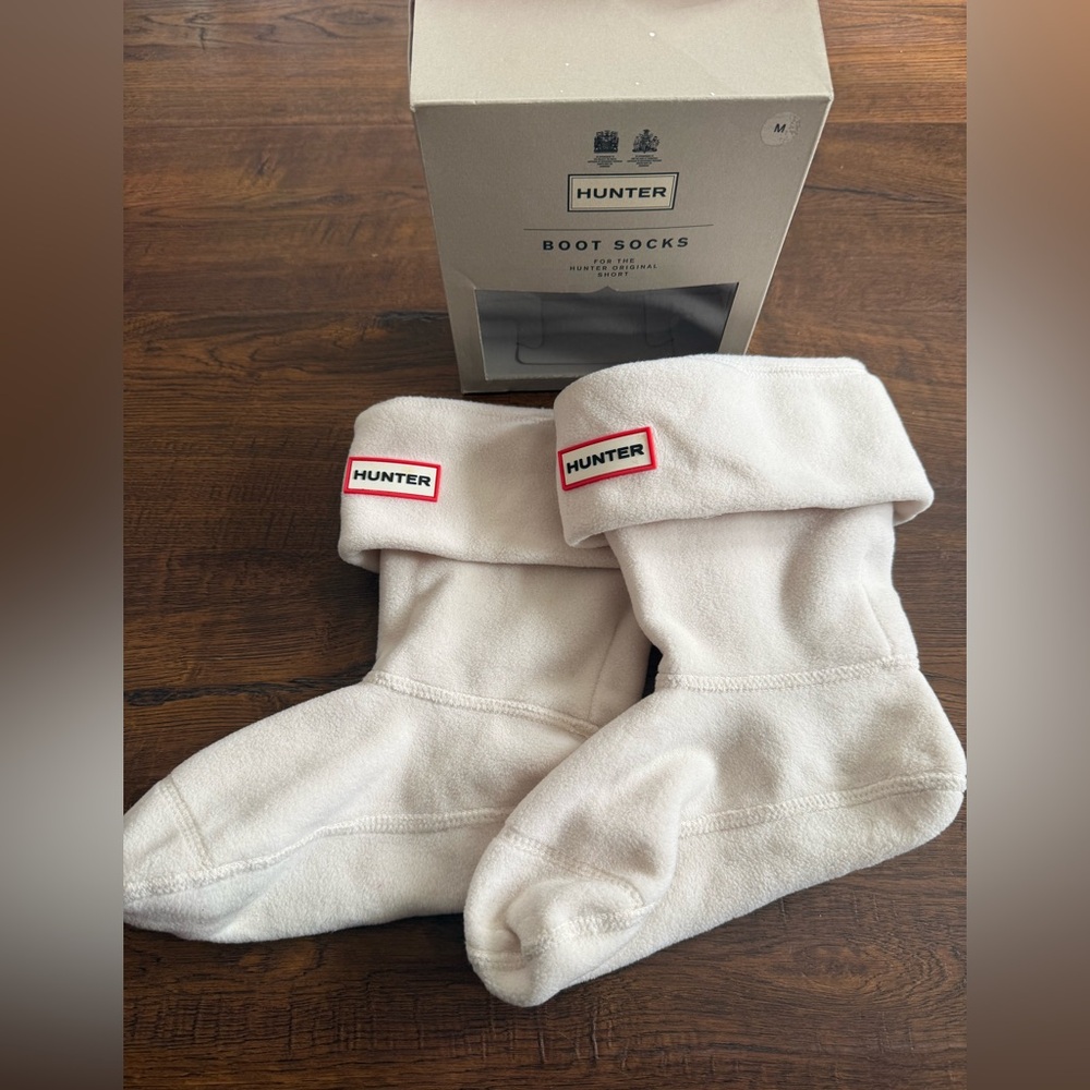 Hunter Cream Boot Socks for women